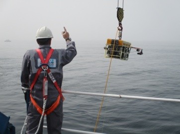 Divers conducting underwater inspection