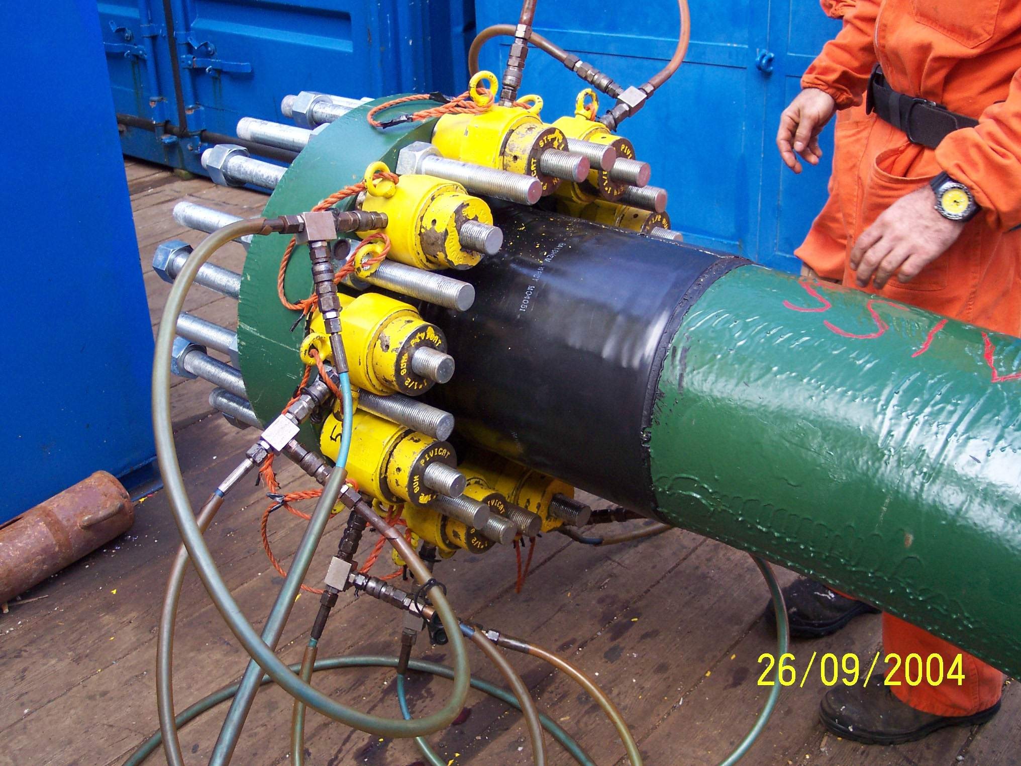 Anode replacement on CALM buoy